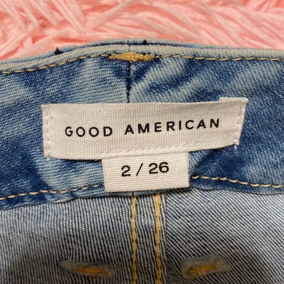 NWT Good American “Cropped Chewed Hem” jeans size 26 - Picture 5 of 6